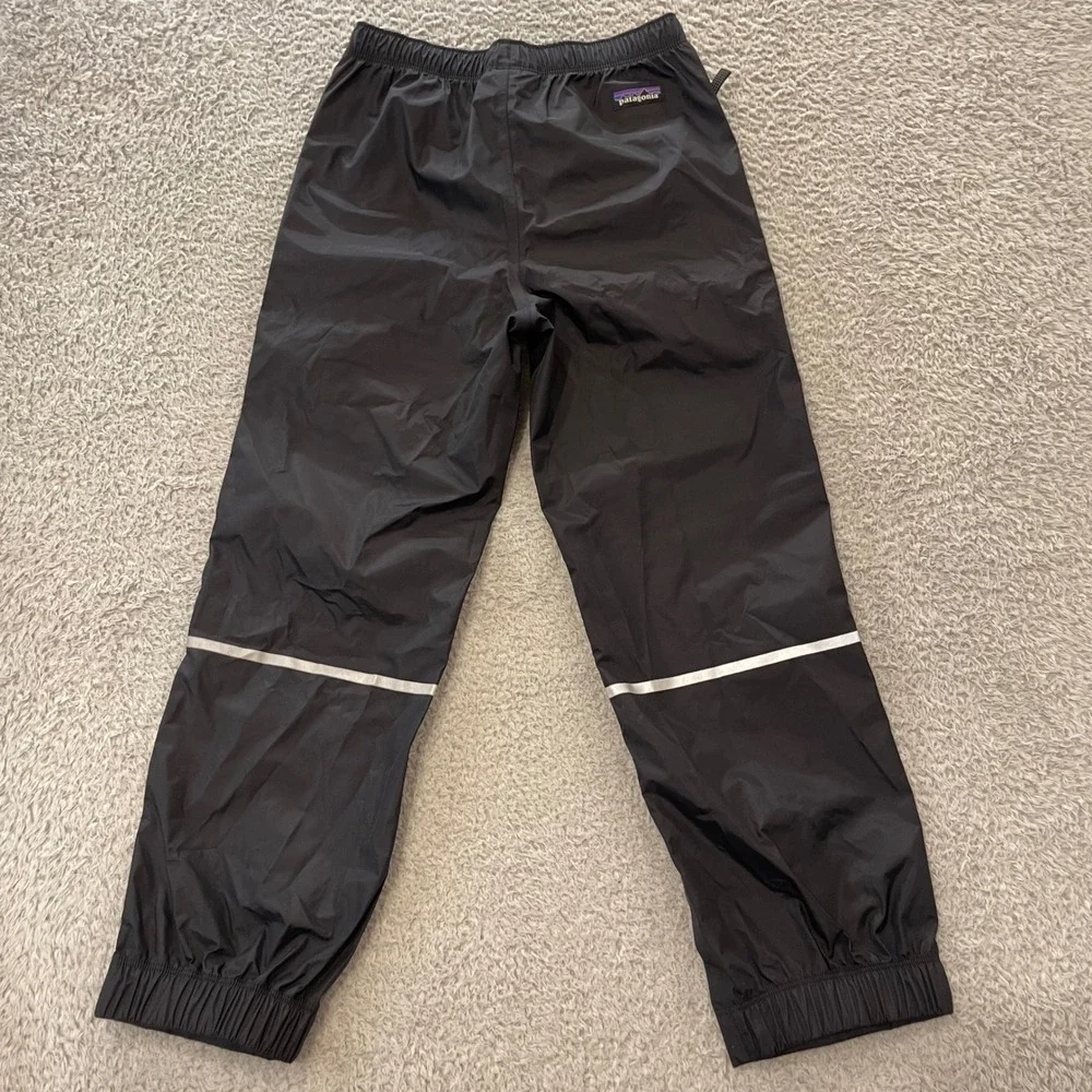 Patagonia Torrentshell 3L Rain Pants Kids Small 7-8 Black H2NO Reflective 64285